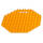 Schwedische Spike-Matte DISC Classic (Hart) Orange