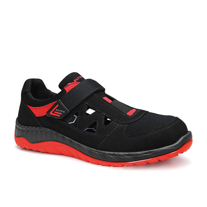 ELTEN Lonny Rosso Low ESD S1P, Scarpe Antinfortunistiche per Donna e Uomo, Leggere, Puntale in Acciaio, Materiale Tomaia: Tessuto, Fodera Interna: Tessuto (Traspirante), Taglia 35